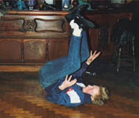 John doing a backspin at 'Bacchus Bar' 1987